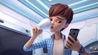 张果果在家被自己绊倒