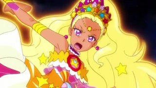 光之美少女和劫掠侵袭者首领的战斗   是黑暗和光明的战斗