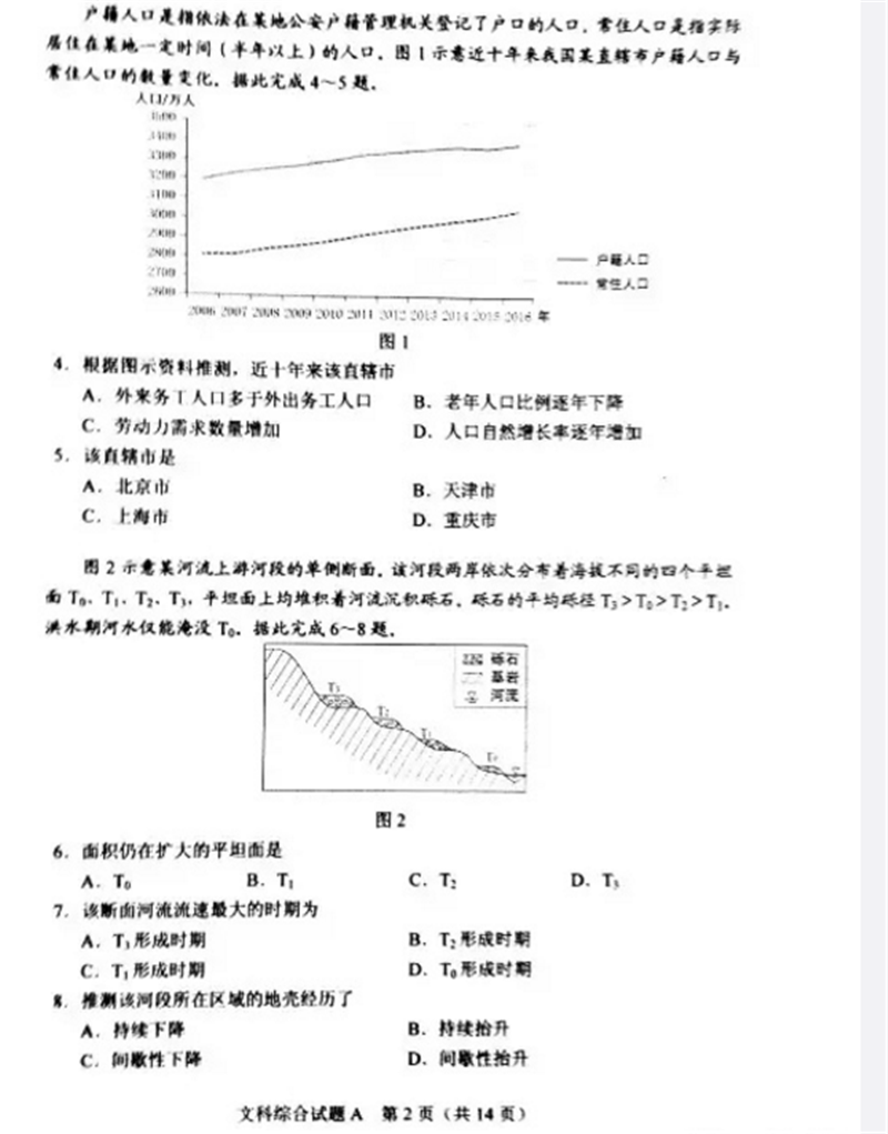 人口的变化试题_高一地理必修2 人口的数量变化 检测试题