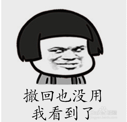 表情撤回也没用我看到了表情