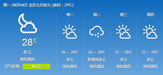 长沙天气预报15天