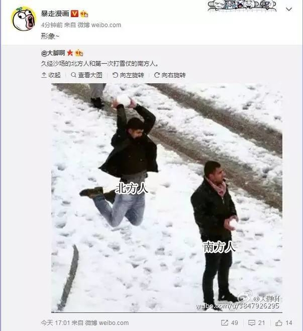 "兰方人"一下雪就发疯,北方人坐等看好戏!