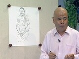 老年女性半身像速写