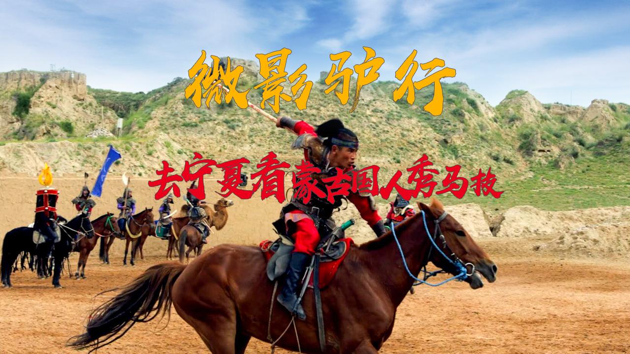 去宁夏看蒙古国人秀马技