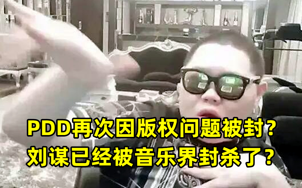 PDD再次因版权问题被封？刘谋已经被音乐界封杀了？