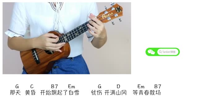 《戀戀風(fēng)塵》ukulele尤克里里彈唱教學(xué)-9月彈唱任務(wù)