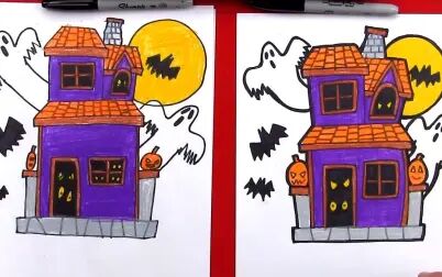 [图]How To Draw A Haunted House