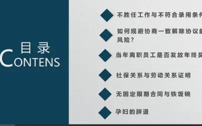 [图]劳动关系管理实操——常见劳动关系案例分析及处理