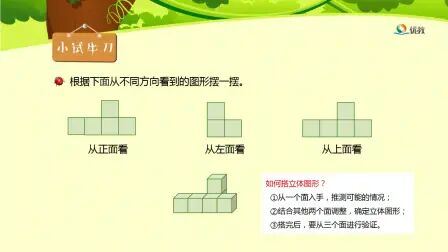 [图]人教版5年级下册第1单元《观察物体(三)》