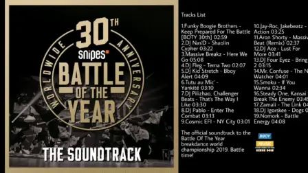 [图]Bboy Music 2019 -- Battle Of The Year 2019 - The Soundtrack