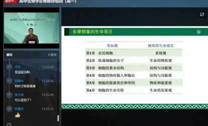 [图]2020年7月28日下午人教社吴成军《普通高中教科书 生物学 必修1 分子...