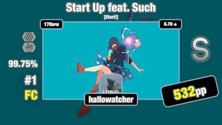 [图]hallowatcher | PSYQUI - Start Up feat. Such [Start!] 99.75% | HDHR FC ...