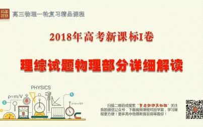 [图]2018年高考新课标Ⅰ卷理综试题物理部分独家全面解读