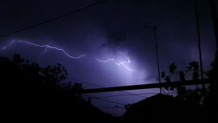 [图]真正的大雷雨和夜间闪电-雨和雷声入睡