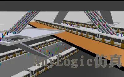 [图]交通运输专业学生 AnyLogic仿真设计——成都犀浦地铁站