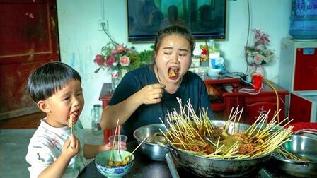 [图]梅子家庭版的麻辣串串香,够辣够麻,比饭店做的还好吃