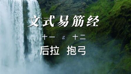 [图]文式易筋经第十一式后拉、十二式抱弓,倪海厦演示,强调七七49