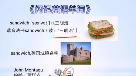 [图]《闪记中考1600词》-sandwich 三明治