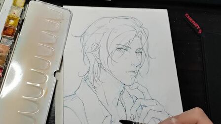 [图]#水彩 #香蕉鱼 #bananafish #亚修 #战栗杀机 2021年了