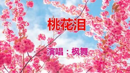 [图]一首好听的情歌《桃花泪》