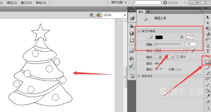 简笔画：如何使用Flash绘制圣诞节
