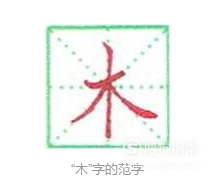 楷书,关键的三个字是"直,尖,弯",以硬笔书法"木"字的写法为例,讲解一