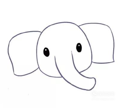 一分钟简笔画跟我一起画大象