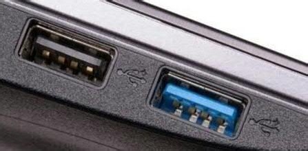 usb2.0接口为黑色,usb3.0接口为蓝色.