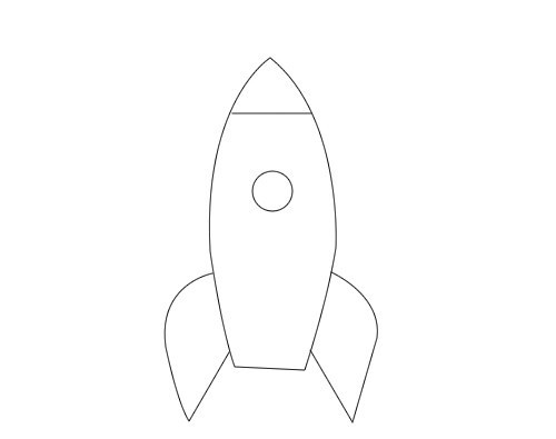 如何画火箭简笔画