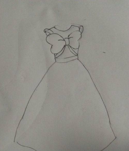 如何画简笔画灰姑娘的公主裙