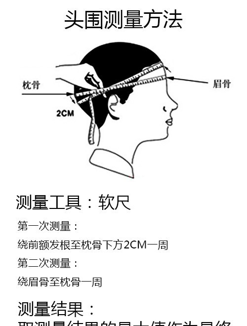 如何测量头围大小怎样选择合适帽子尺码的方法