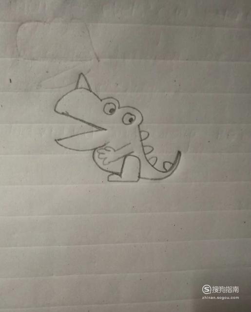 一分钟简笔画跟我一起画恐龙