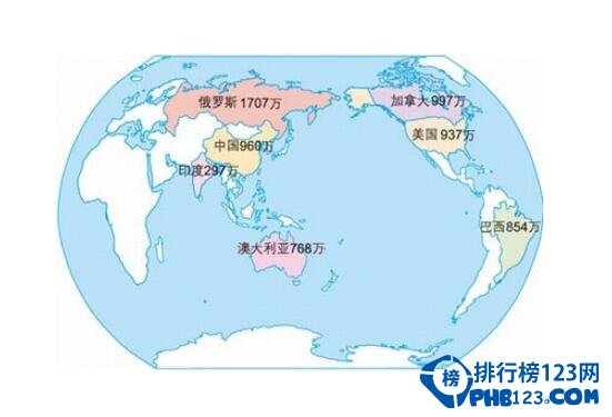世界国土面积排名2016,中国领先美国【附全榜单】