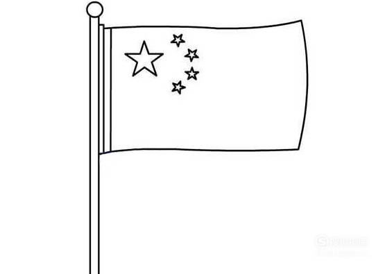 国旗怎么画简单
