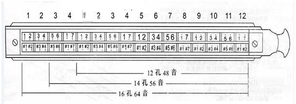 快速掌握口琴音阶(24孔)