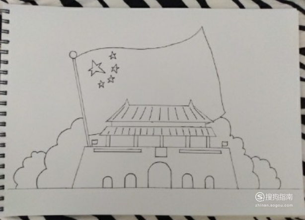 怎样画出北京天安门的简笔画