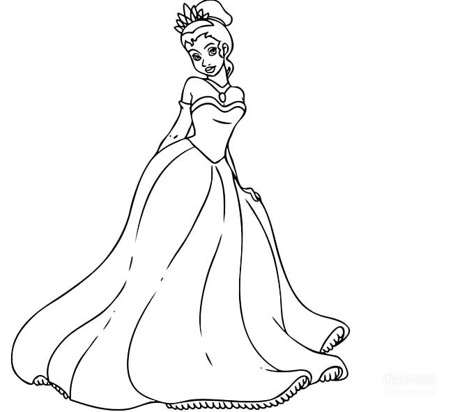 如何画茉莉公主简笔画-分步图解