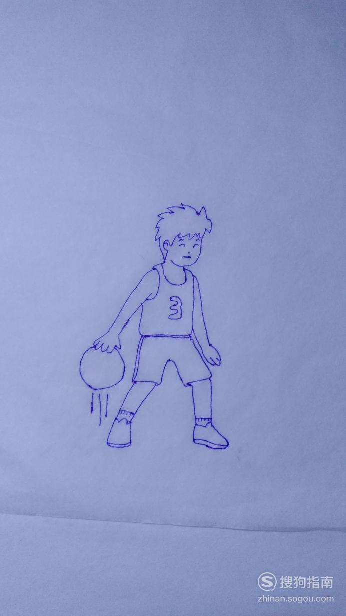简笔画打篮球男生的画法优质首发