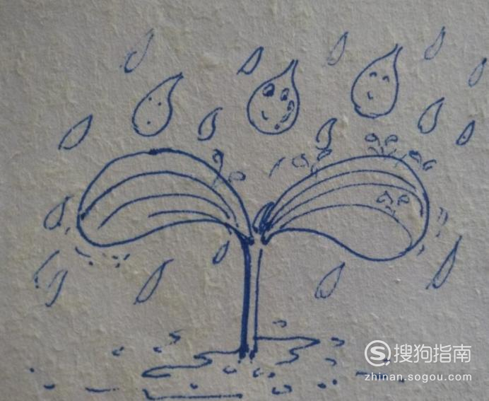 怎么画关于谷雨的儿童画