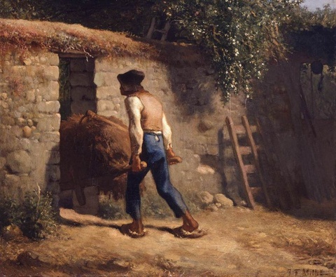 米勒-Peasant with a Wheelbarrow 第1页