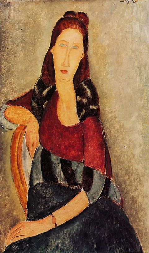 莫迪里阿尼-Portrait of Jeanne Hebuterne 第1页