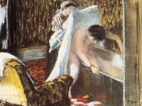 埃德加·德加-Woman Leaving Her Bath 第1页