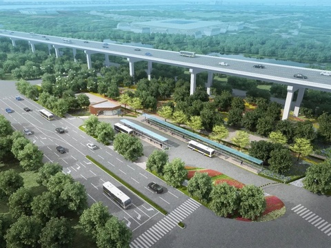 浦东将新建一公交枢纽 设计方案效果图一览 第1页