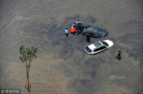 沈阳雨后积水成河 数十台车被淹(8) 第8页