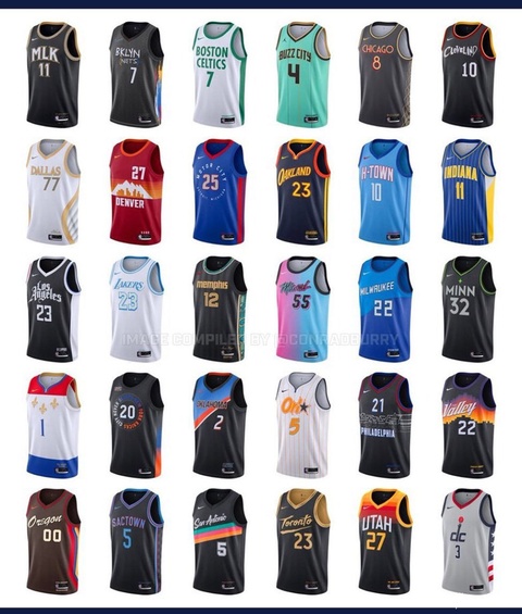 NBA公布新赛季各队城市版新款球衣 哪款最好看 第1页