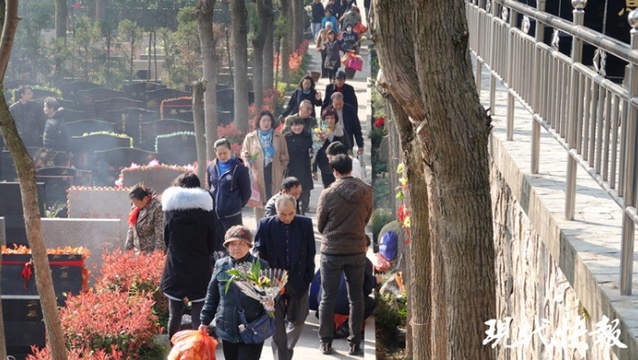 双休日南京76万人涌向各大墓园祭扫 第1页