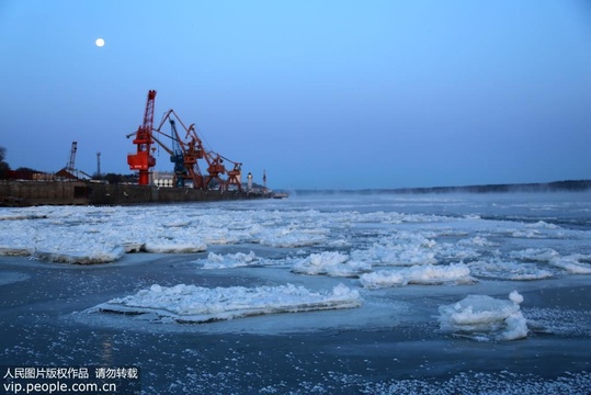 流冰期的黑龙江黑河冰河美景(4) 第4页