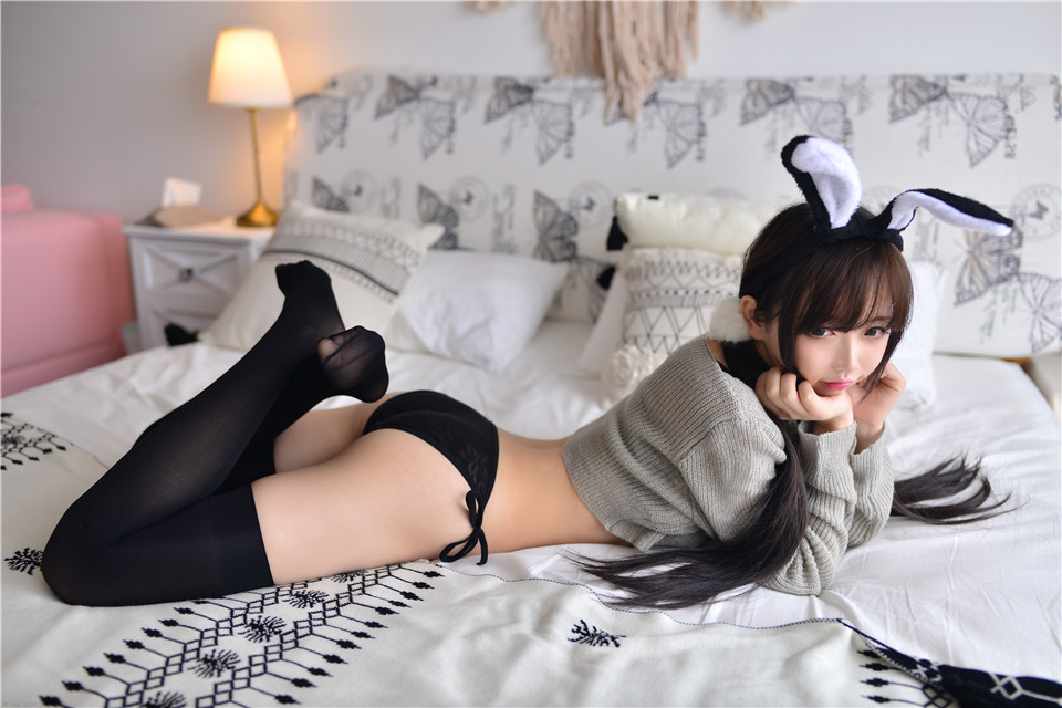 图片[3]-可爱美女 灰兔兔-美了么