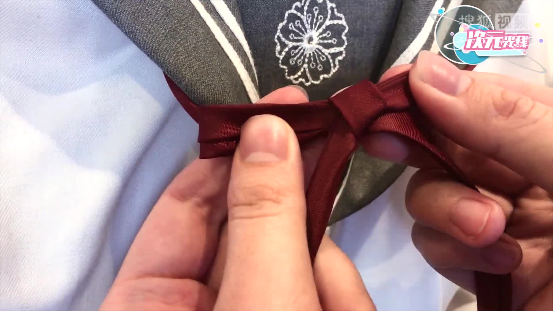 jk制服领绳系法教程