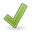 ✓